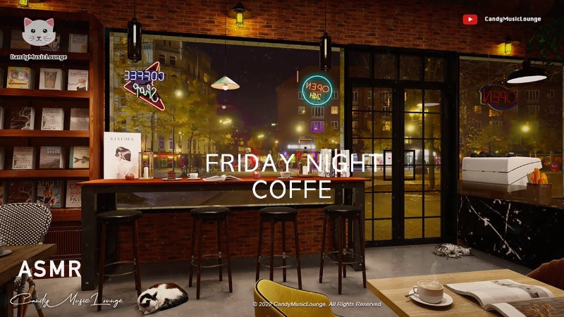 Cozy Friday Night Coffee Shop Ambient & Cafe Jazz Playlist - Cafe Sound Coffee Shop Music
